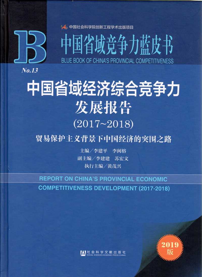 操擦骚逼逼网站中国省域经济综合竞争力发展报告（2017-2018）